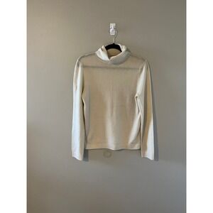 L.L. Bean cashmere cream turtleneck sweater size small
